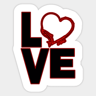 I Love Fishing - Heart Design Sticker